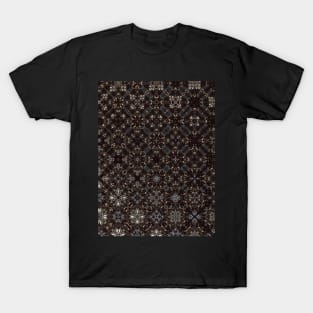 Black and White Classic Rug Looking Pattern - WelshDesignsTP002 T-Shirt